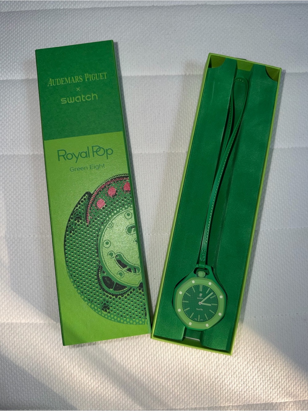 Green Eight Audemars Piguet x Swatch Royal Pop Pocket Watch